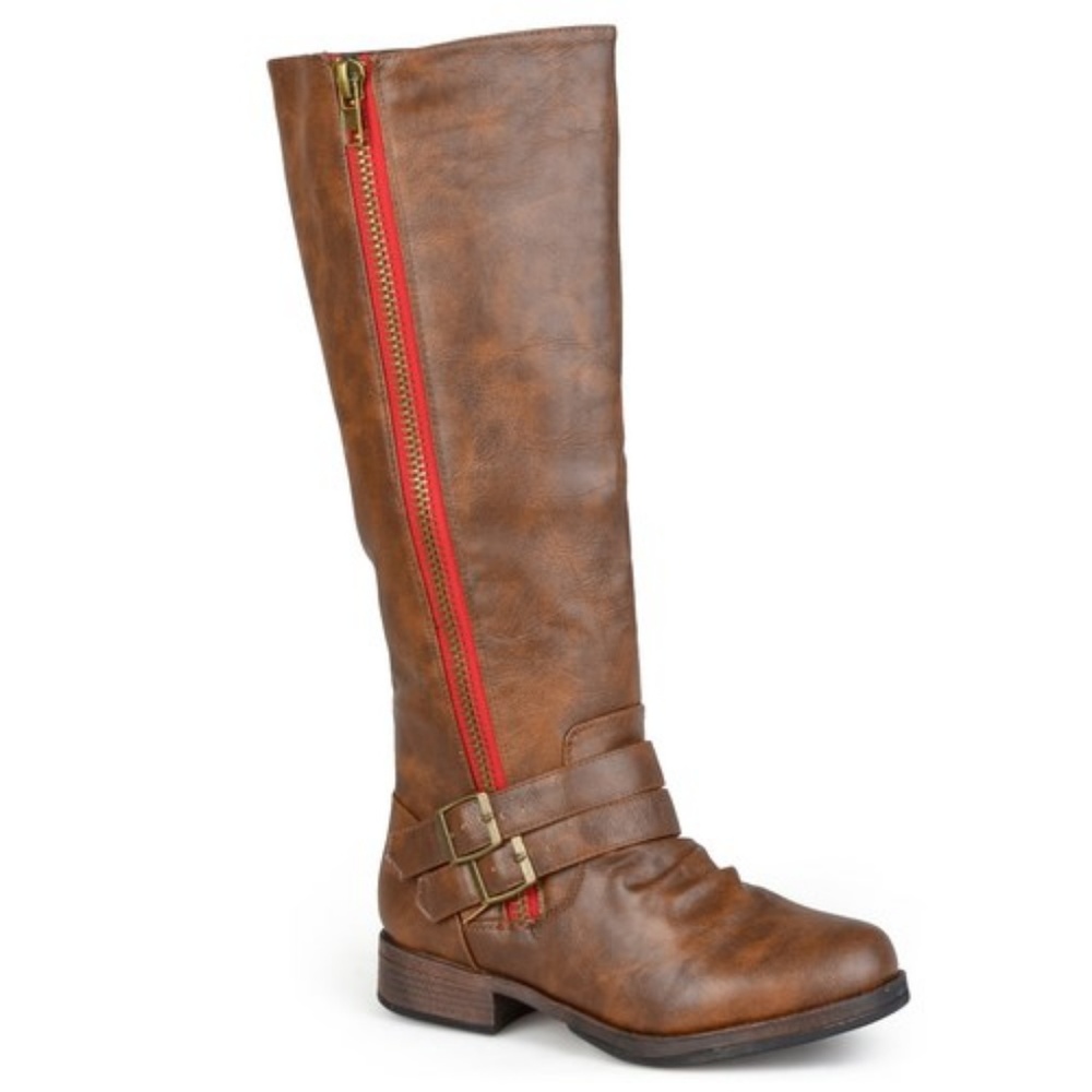  Brown knee high boots 